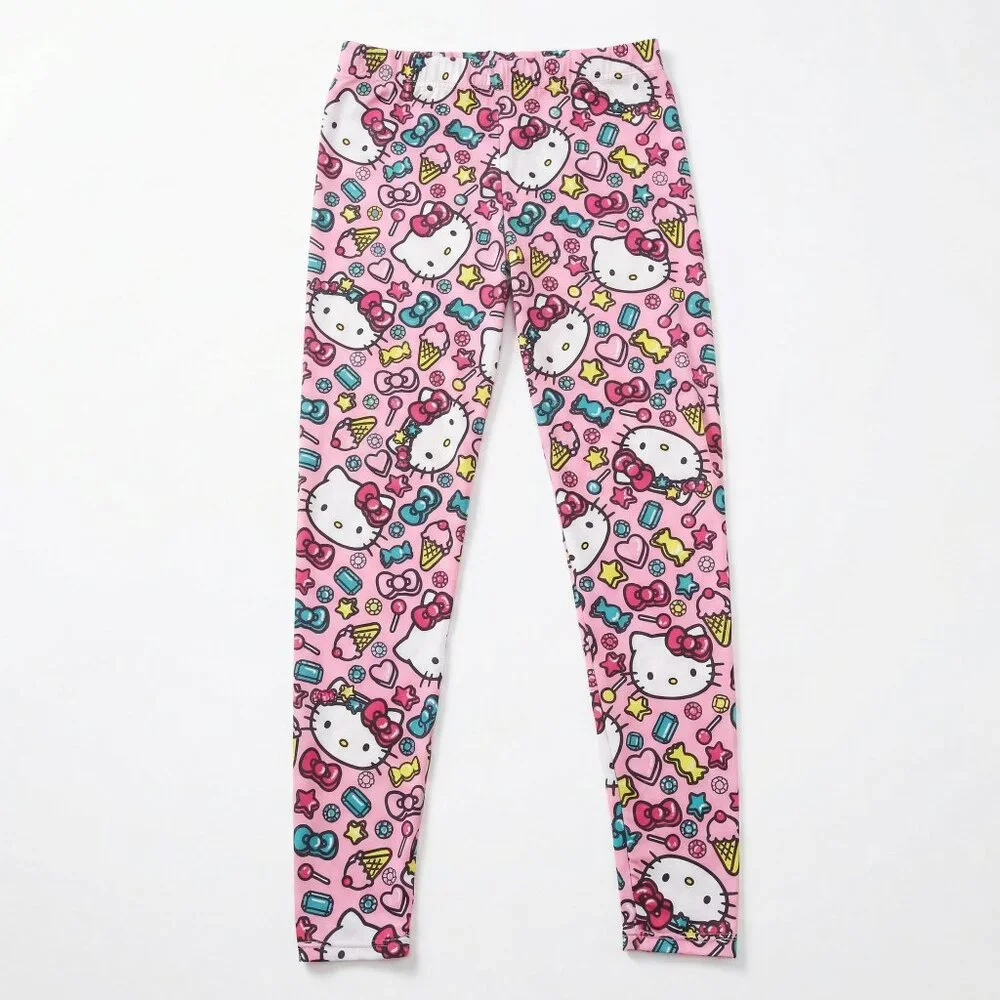 Hello Kitty Sweet Treats Pink Sanrio Leggings Gems Ice Cream Size M - Picture 2 of 4